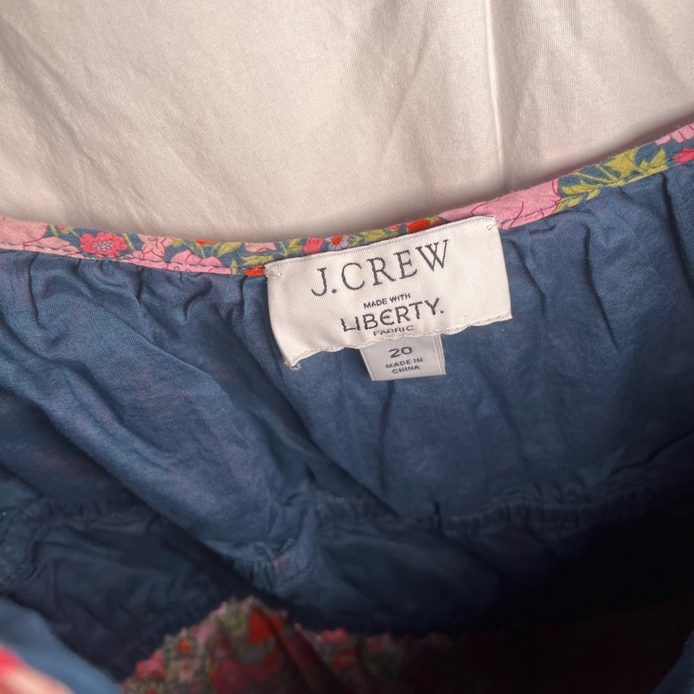 J. Crew Cinched Waist Floral Dress in Liberty Meadow Song Fabric - Plus Size - Picture 3 of 7